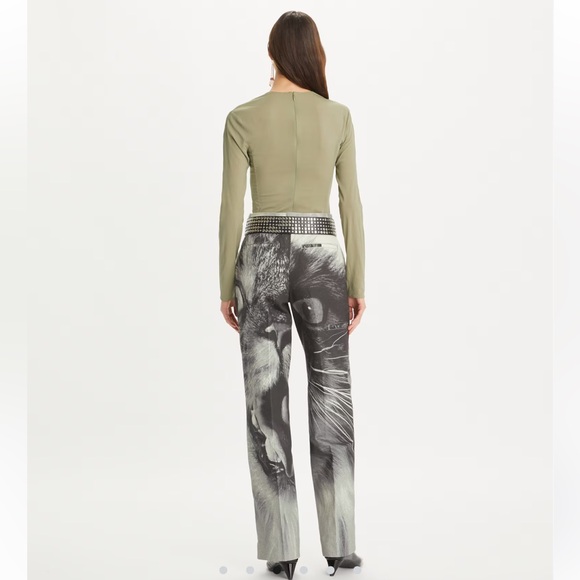 TORY BURCH CAT PRINTED CARGO PANT - Picture 3 of 8